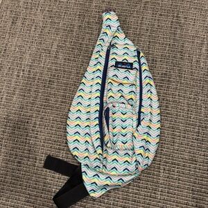 KAVU Multicolor Chevron Rope Sling Bag